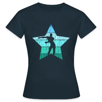 Floss Dance - Frauen T-Shirt - Navy - Vorne - AI Model Female 172 dark (172cm)