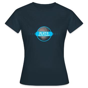 Never forget Pluto - Women's T-Shirt - navy - Front - AI Model Female 172 dark (172cm)