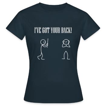 Support Funny - Women's T-Shirt - navy - Front - AI Model Female 172 dark (172cm)