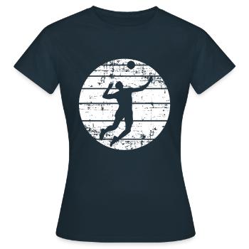 Beach volley - T-shirt Femme - marine - Devant - AI Model Female 172 dark (172cm)