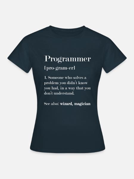 Programmierer Definition - Frauen T-Shirt - Navy