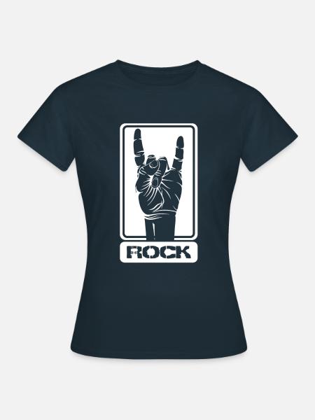 Rocker Konzert Festival - Frauen T-Shirt - Navy