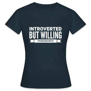 Math Math Math Math Fan - Women's T-Shirt - navy - Front - AI Model Female 172 dark (172cm)