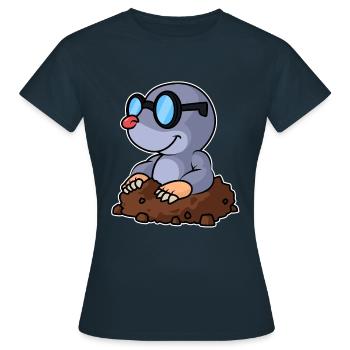 Taupe - T-shirt Femme - marine - Devant - AI Model Female 172 dark (172cm)