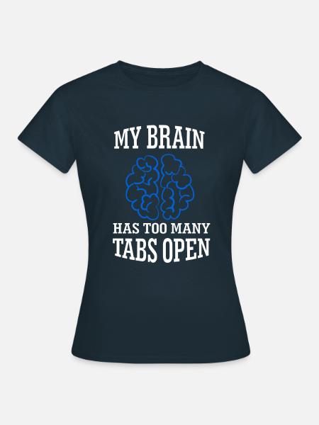 Internet Tabs - Frauen T-Shirt - Navy