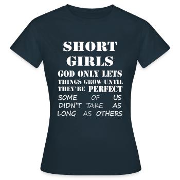 Les petites filles - T-shirt Femme - marine - Devant - AI Model Female 172 dark (172cm)