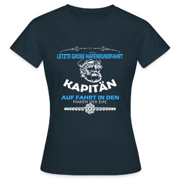 Hafen der Ehe - Frauen T-Shirt - Navy - Vorne - AI Model Female 172 dark (172cm)