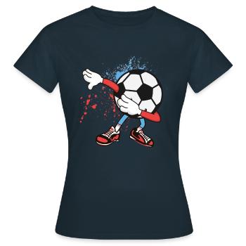 Dab Football - T-shirt Femme - marine - Devant - AI Model Female 172 dark (172cm)