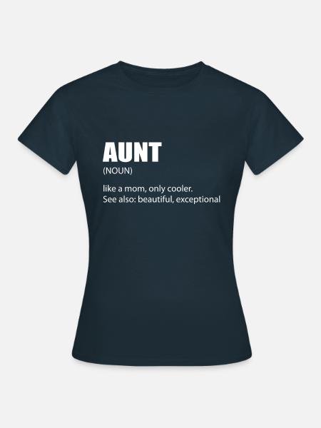 tante - T-skjorte for kvinner - marine