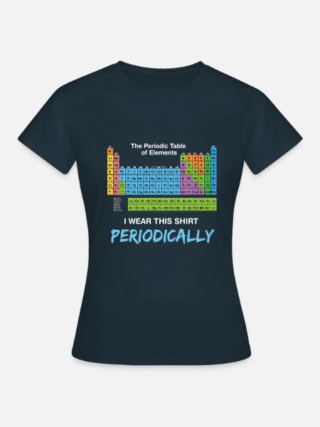 Periodensystem - Frauen T-Shirt - Navy