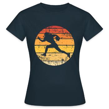 Football américain - T-shirt Femme - marine - Devant - AI Model Female 172 dark (172cm)