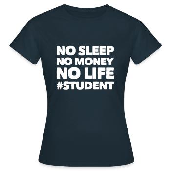 Students - Women's T-Shirt - navy - Front - AI Model Female 172 dark (172cm)