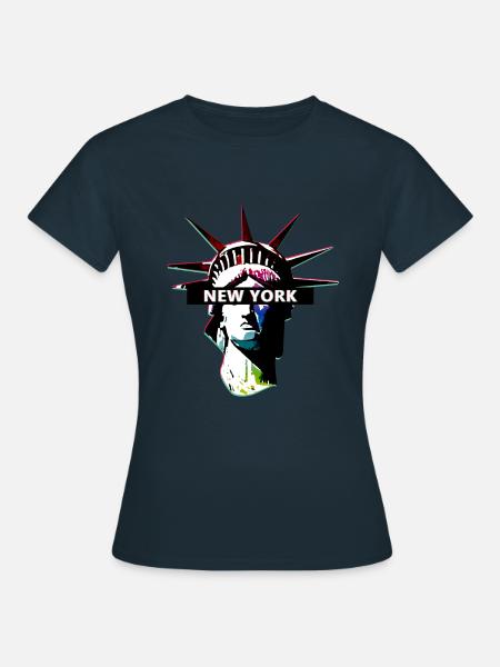 Freiheitsstatue New York - Frauen T-Shirt - Navy