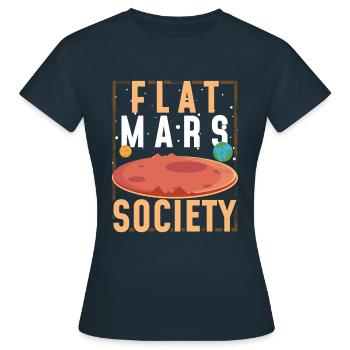 Mars plat - T-shirt Femme - marine - Devant - AI Model Female 172 dark (172cm)