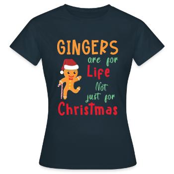 Gingers For Life - Women's T-Shirt - navy - Front - AI Model Female 172 dark (172cm)