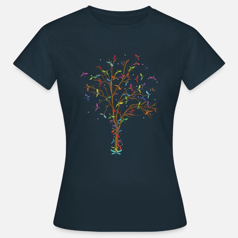 Dragonfly tree - Women's T-Shirt - navy
