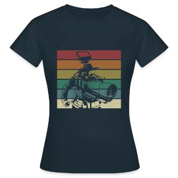 cameraman - T-shirt Femme - marine - Devant - AI Model Female 172 dark (172cm)