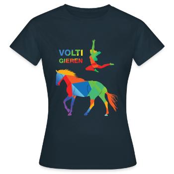 Voltige - T-shirt Femme - marine - Devant - AI Model Female 172 dark (172cm)