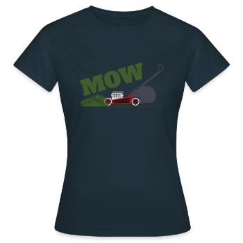Tondre la pelouse - T-shirt Femme - marine - Devant - AI Model Female 172 dark (172cm)