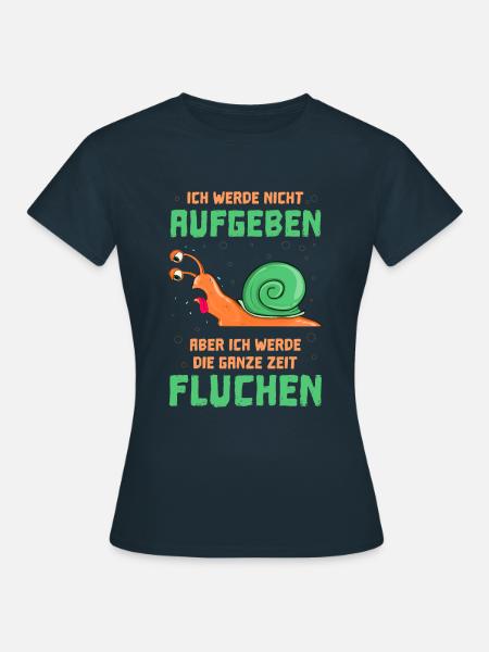 Schneckenrennen Sport Lustig - Frauen T-Shirt - Navy