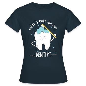 Meilleur dentiste du monde - T-shirt Femme - marine - Devant - AI Model Female 172 dark (172cm)