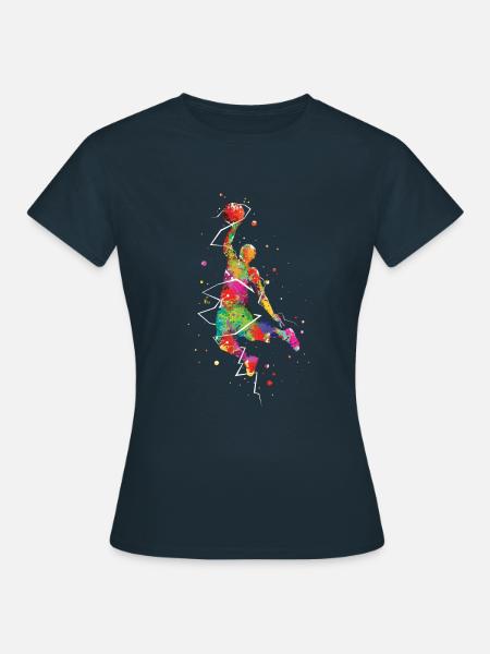 Basketball Dunk - T-shirt Femme - marine