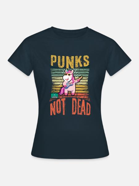 Musique punk Pas Tot Punk rock Licorne - T-shirt Femme - marine
