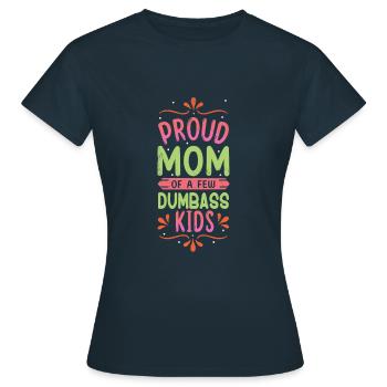 Fière Maman Maman Maman Des Enfants Bonne Fête des Mères - T-shirt Femme - marine - Devant - AI Model Female 172 dark (172cm)