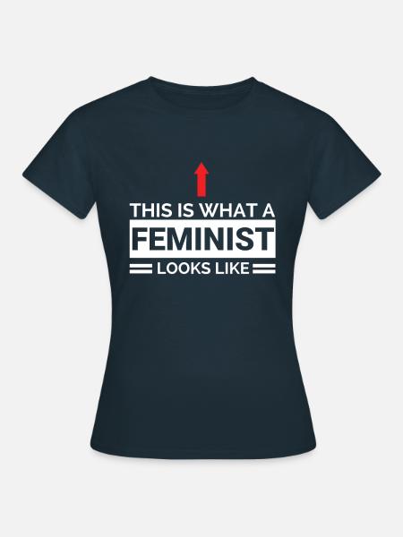 This Feminist Looks Like Rights Women Equality - Dame-T-shirt - marineblå