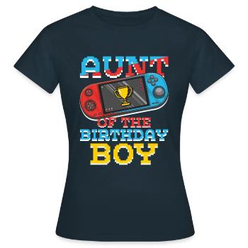 Tante de Gamer Amateur de jeux vidéo Gamer - T-shirt Femme - marine - Devant - AI Model Female 172 dark (172cm)