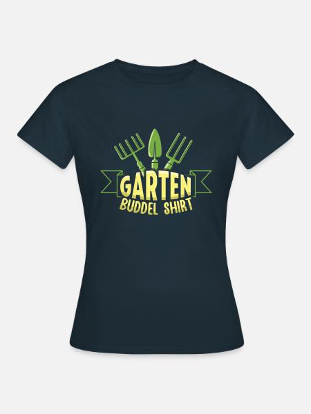 Garten Buddel Shirt - Frauen T-Shirt - Navy