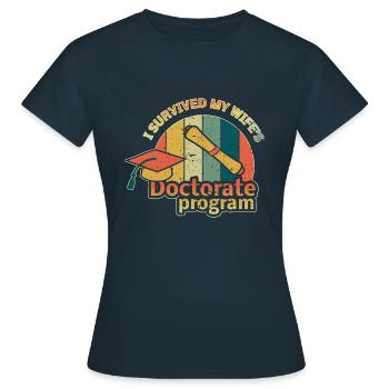 Lustiger Doktor Doktor Absolvent Doktor Absolvent - Frauen T-Shirt - Navy - Vorne - AI Model Female 172 dark (172cm)