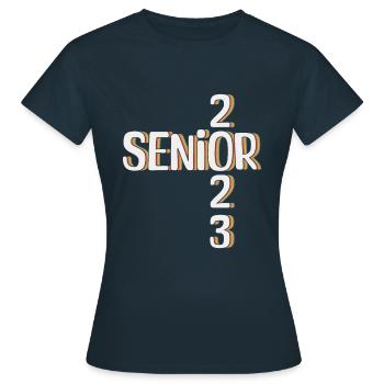 Senior 2023 Absolvent der Senioren 2023 - Frauen T-Shirt - Navy - Vorne - AI Model Female 172 dark (172cm)