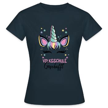 Elementary School Managed Unicorn Magic School - Women's T-Shirt - navy - Front - AI Model Female 172 dark (172cm)