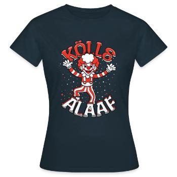 Kölle Alaaf Fasching Kölle Alaaf Clown - T-shirt Femme - marine - Devant - AI Model Female 172 dark (172cm)