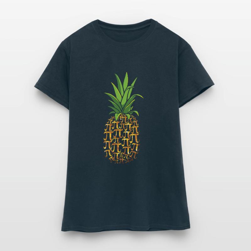 Pi Day Pineapple Pattern for Math Fans Women's T-Shirt