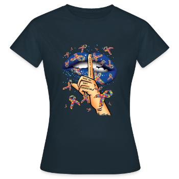 Autismus: Don't Judge What You Don't Understand - Frauen T-Shirt - Navy - Vorne - AI Model Female 172 dark (172cm)