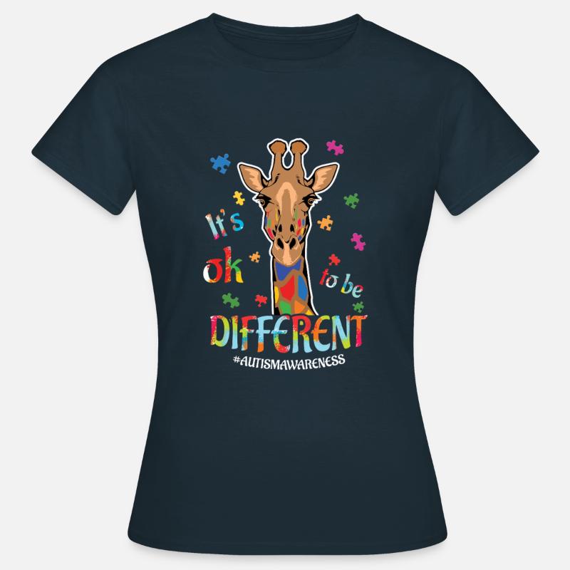 Sensibilisation à l’autisme : c’est normal d’être différent - T-shirt Femme - marine