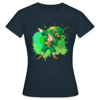 St Patrick´s Day DAB - T-shirt Femme - marine - Devant - AI Model Female 172 dark (172cm)