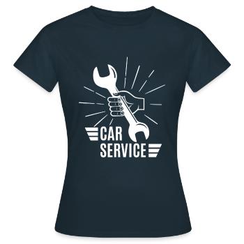 Auto mécanicien - T-shirt Femme - marine - Devant - AI Model Female 172 dark (172cm)