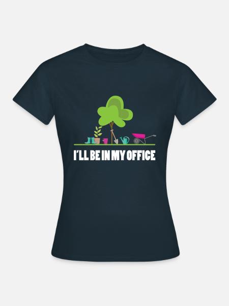 Garten Büro - Frauen T-Shirt - Navy