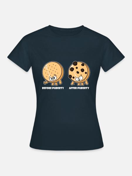 Pubertät - Frauen T-Shirt - Navy