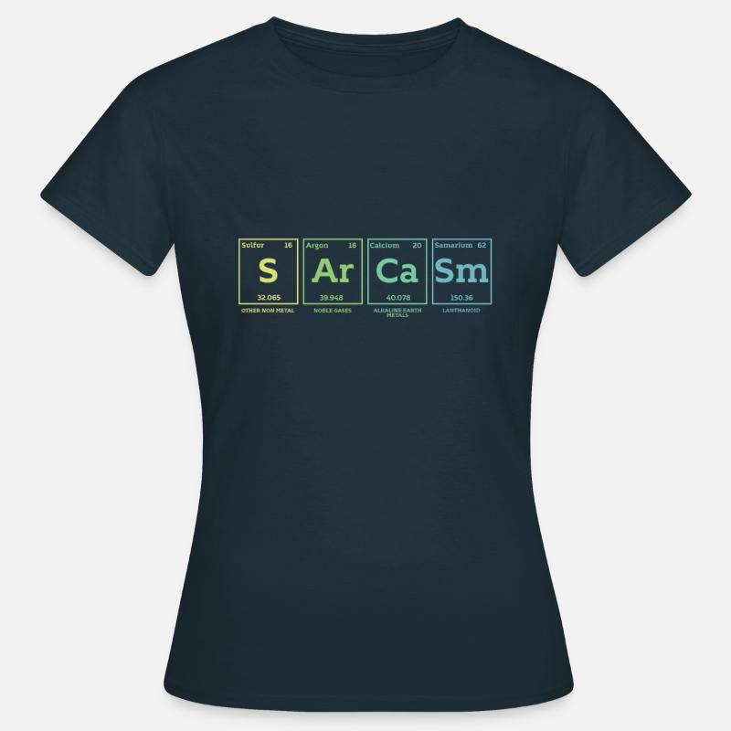 Sarcasm - Women's T-Shirt - navy