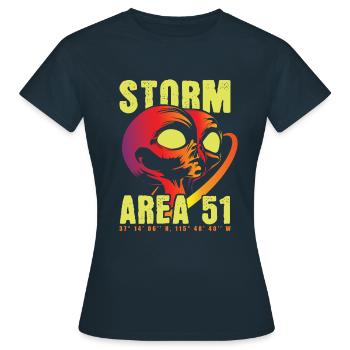 Storm Area 51 - T-shirt Femme - marine - Devant - AI Model Female 172 dark (172cm)