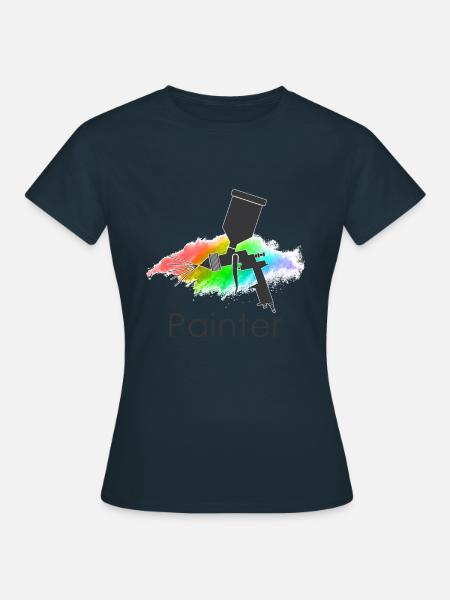 Lackieren - Frauen T-Shirt - Navy