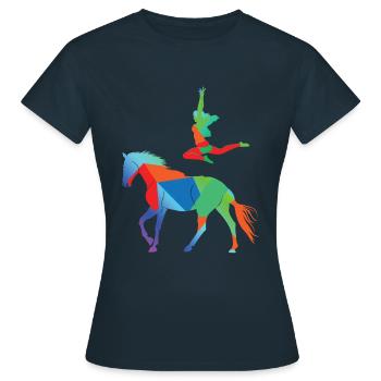Voltige - T-shirt Femme - marine - Devant - AI Model Female 172 dark (172cm)