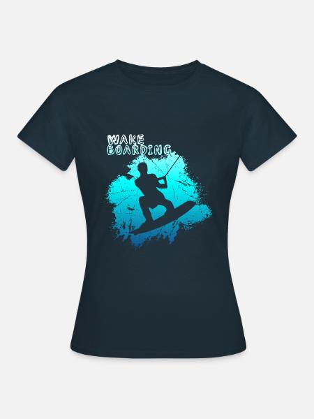Wakeboard - Frauen T-Shirt - Navy