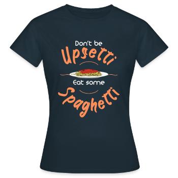 Spaghetti - T-shirt Femme - marine - Devant - AI Model Female 172 dark (172cm)