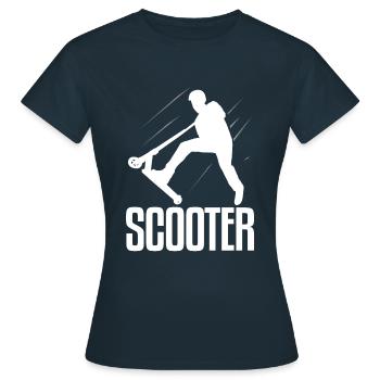 Scooter scooter - Women's T-Shirt - navy - Front - AI Model Female 172 dark (172cm)