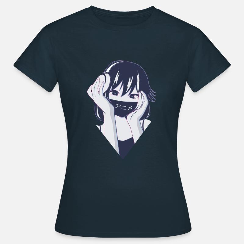 Anime retro - Camiseta mujer - azul marino